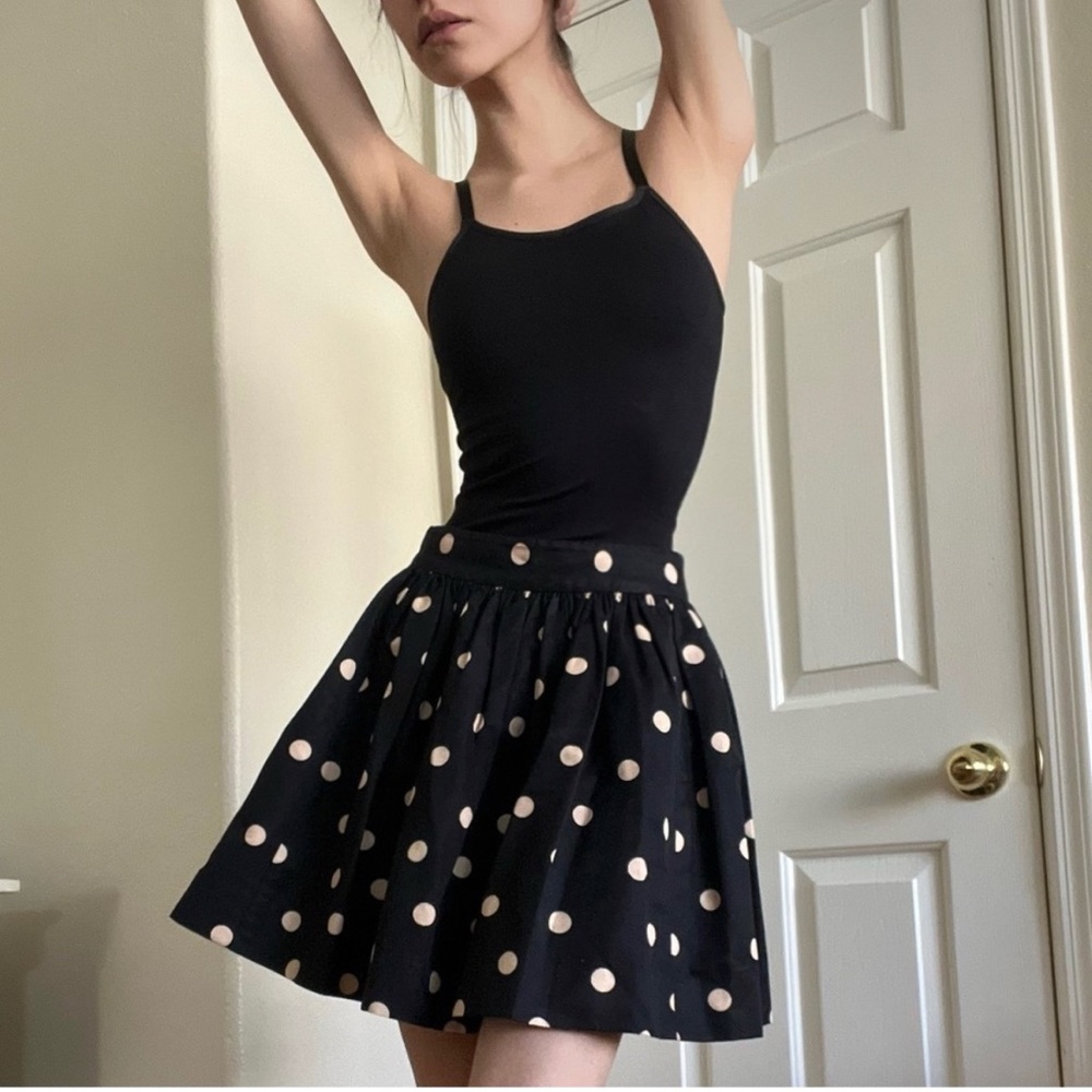 🩰KATE SPADE NEW YORK Polka Dot Pleated Mini Skirt🩰